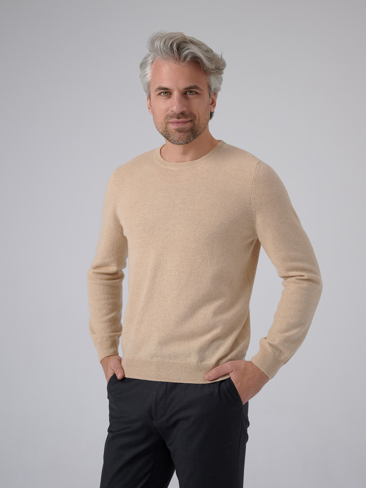 KLASSISCHER HERRENPULLOVER 100% KASCHMIR
