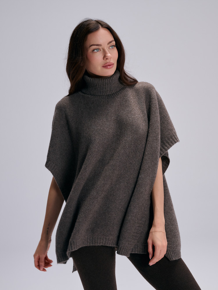 Poncho aus Yakwolle