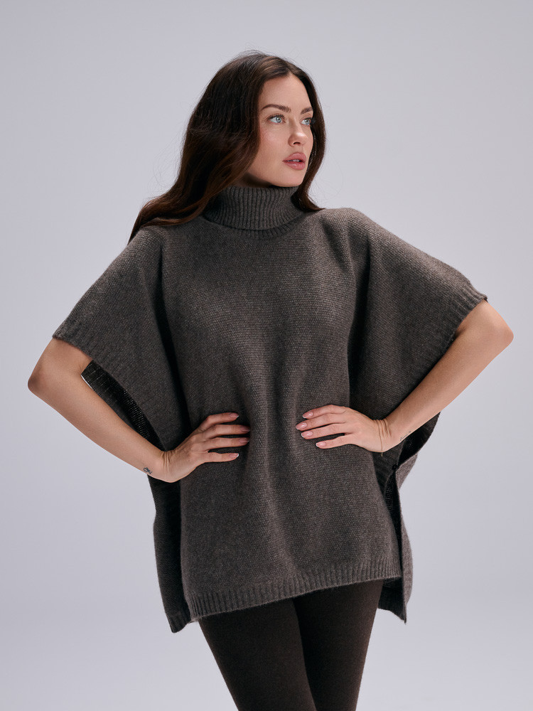 Poncho aus Yakwolle