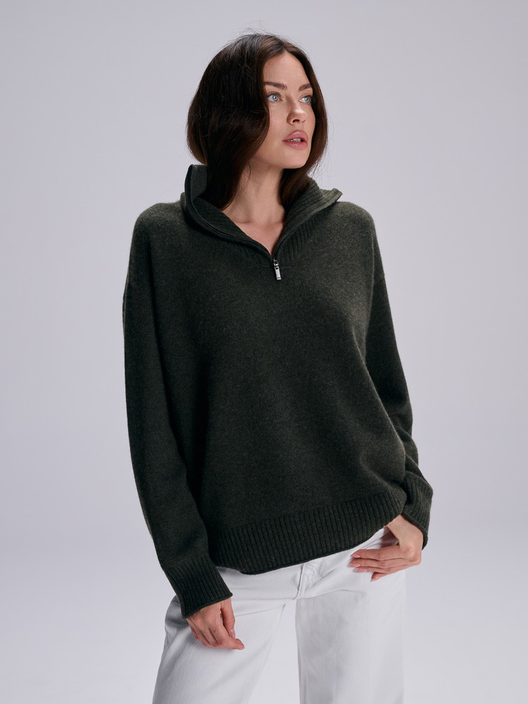 KURZER KASCHMIR-PULLOVER...