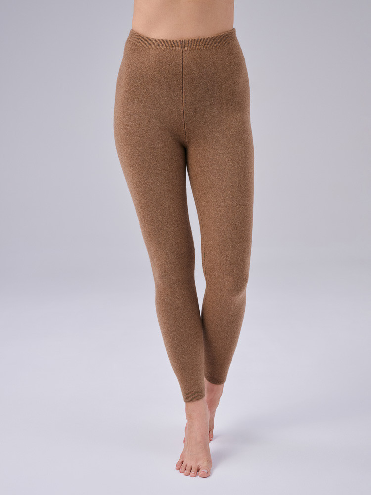 LEGGINGS AUS KAMELWOLLE