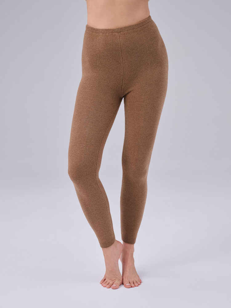 LEGGINGS AUS KAMELWOLLE