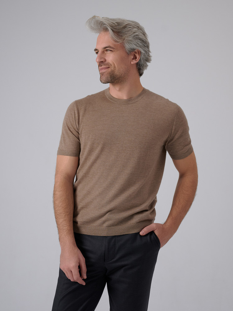KASCHMIR-T-SHIRT FÜR MÄNNER