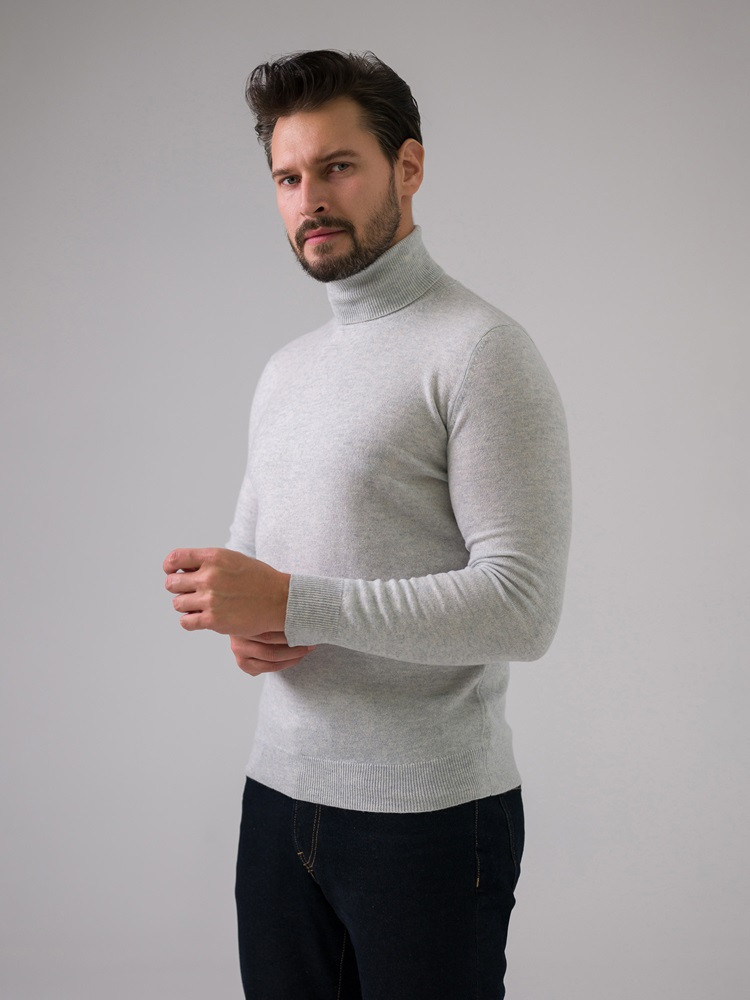 KASCHMIR-ROLLKRAGENPULLOVER