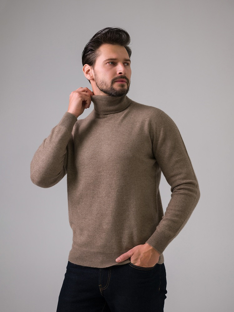KASCHMIR-ROLLKRAGENPULLOVER
