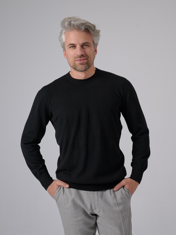 HERREN-PULLOVER AUS SCHAFWOLLE KLASSISCH