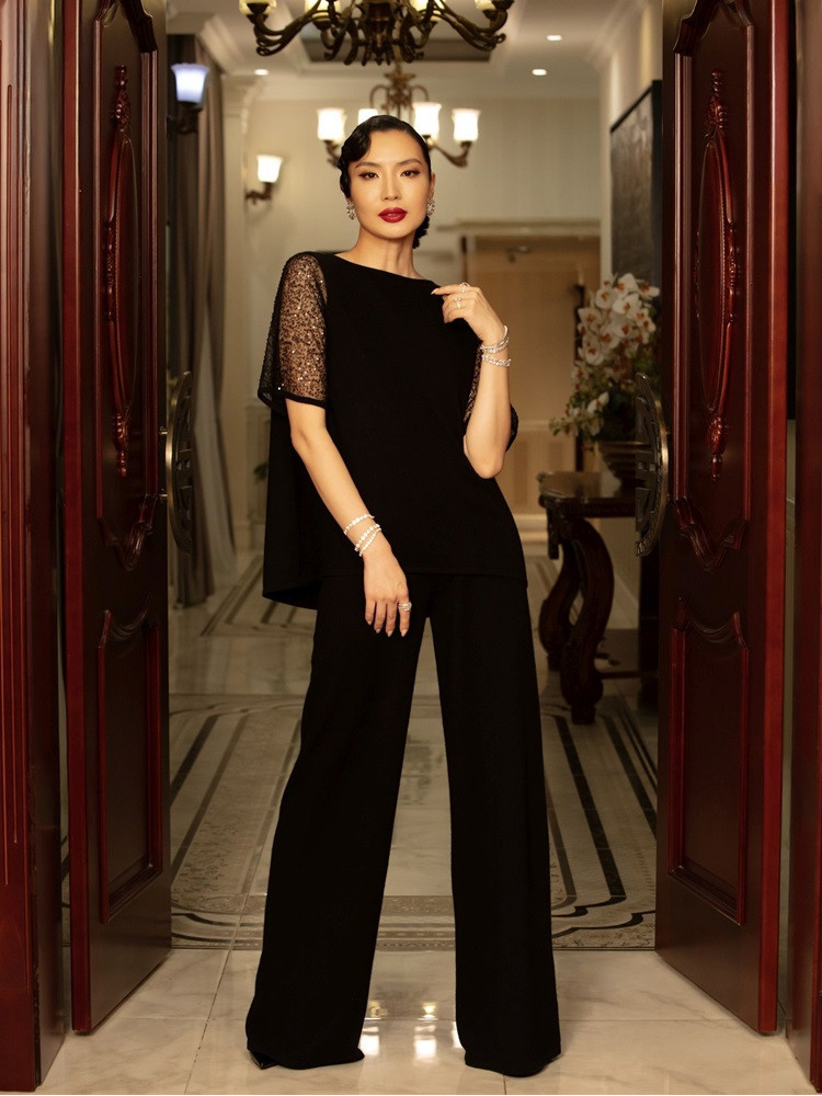 ABEND-BLUSE AUS 100 % KASCHMIR