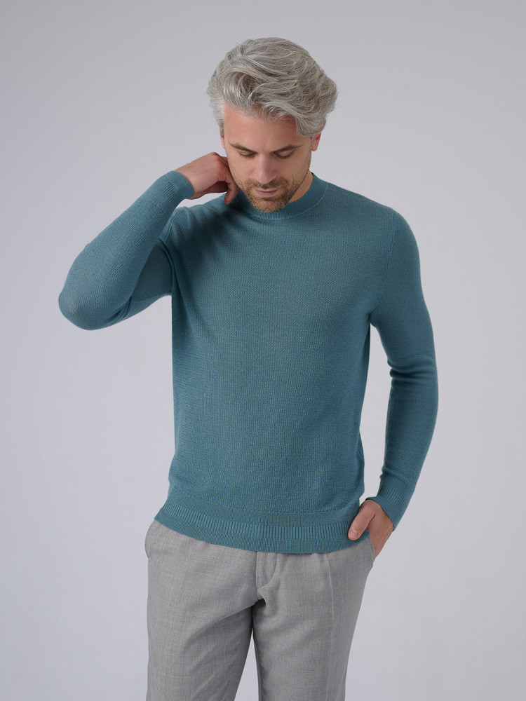 LEICHTES LANGARMSHIRT AUS KASCHMIR UND SEIDE