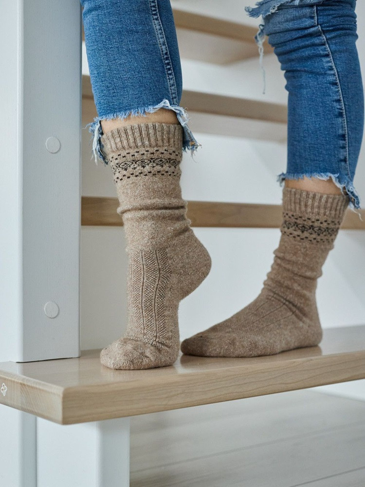 LANGE UNISEX-WOLLSOCKEN