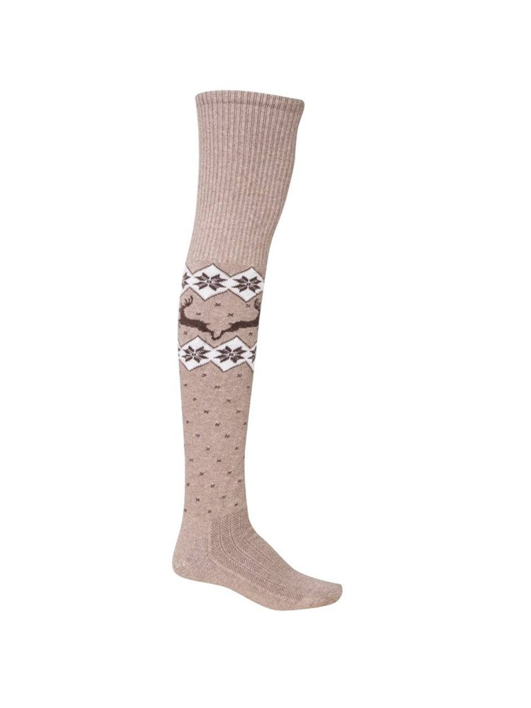 OVERKNEE-WOLLSTRÜMPFE BEIGE