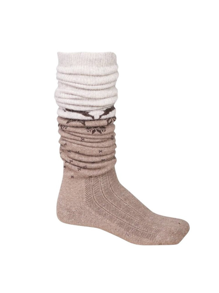 OVERKNEE-WOLLSTRÜMPFE BEIGE – ECRU