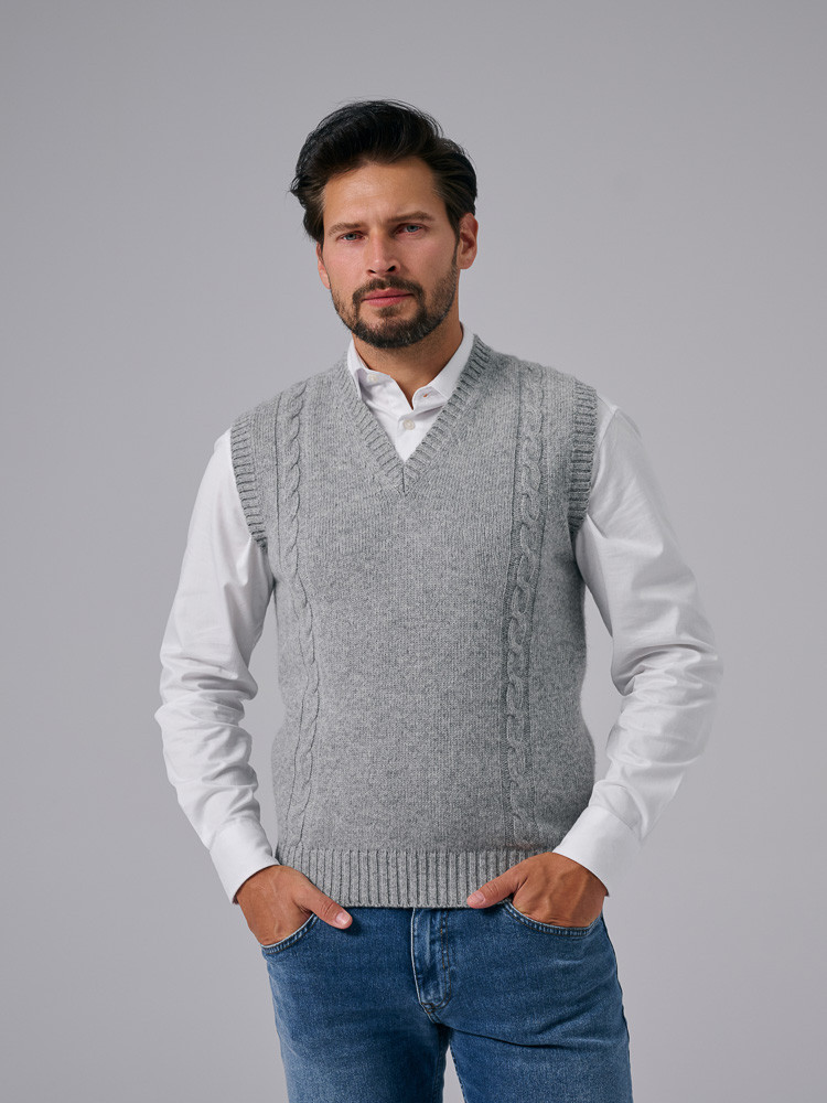 HERREN-WOLLWESTE