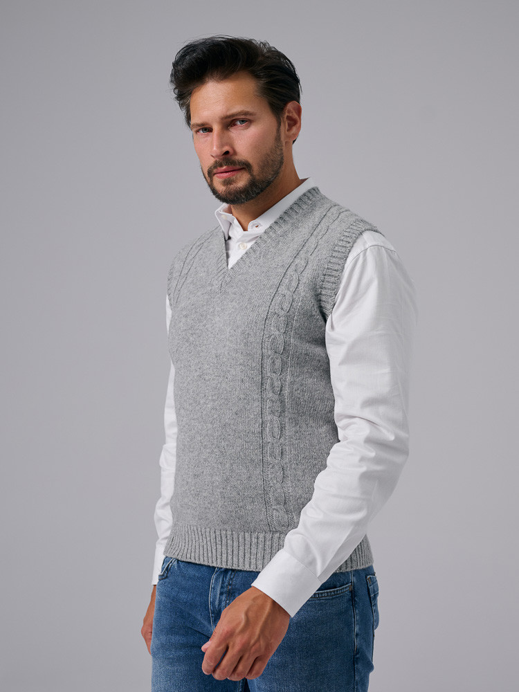 HERREN-WOLLWESTE