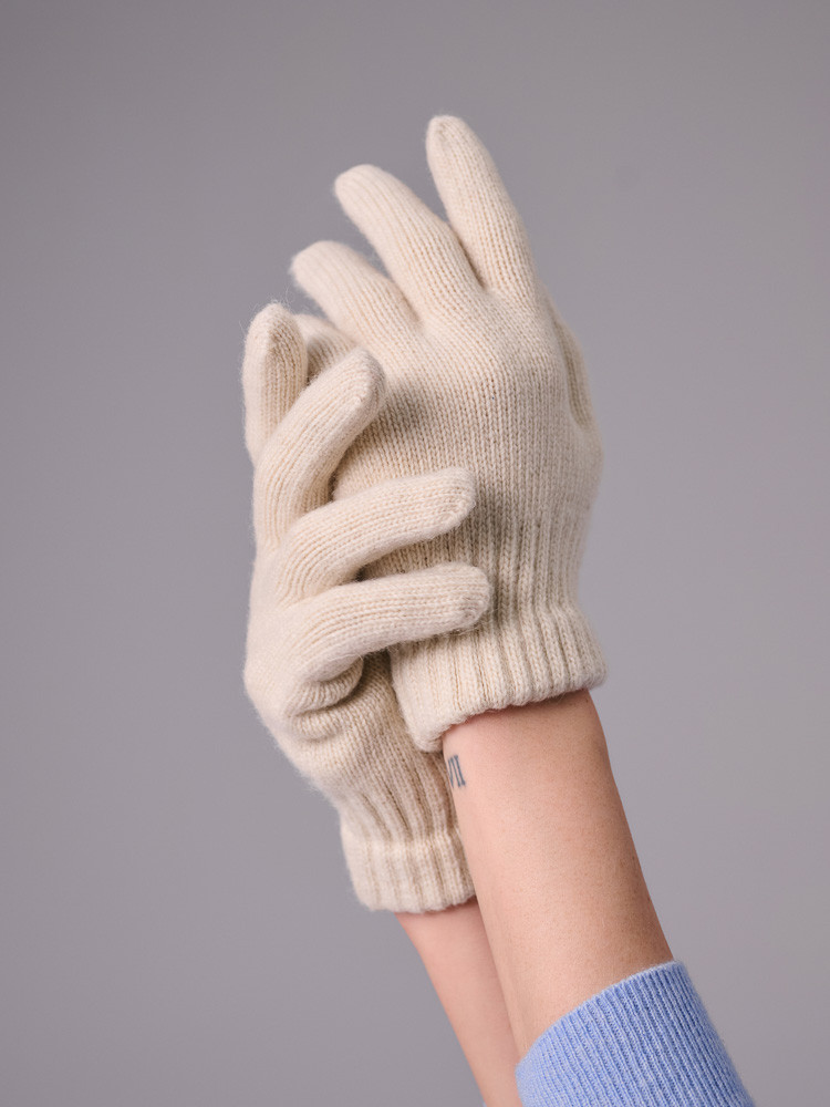 ORGANISCHE HANDSCHUHE AUS SCHAFWOLLE S-M