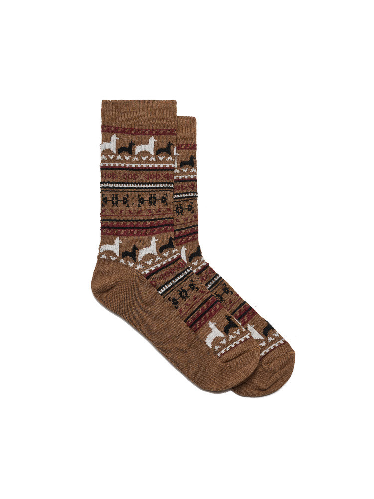SOCKEN AUS ALPAKAWOLLE BRAUN
