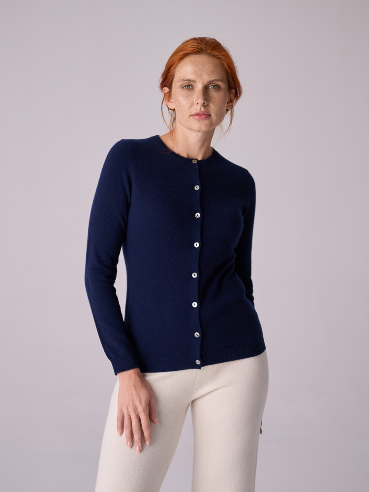KASCHMIRSTRICKJACKE MIT...