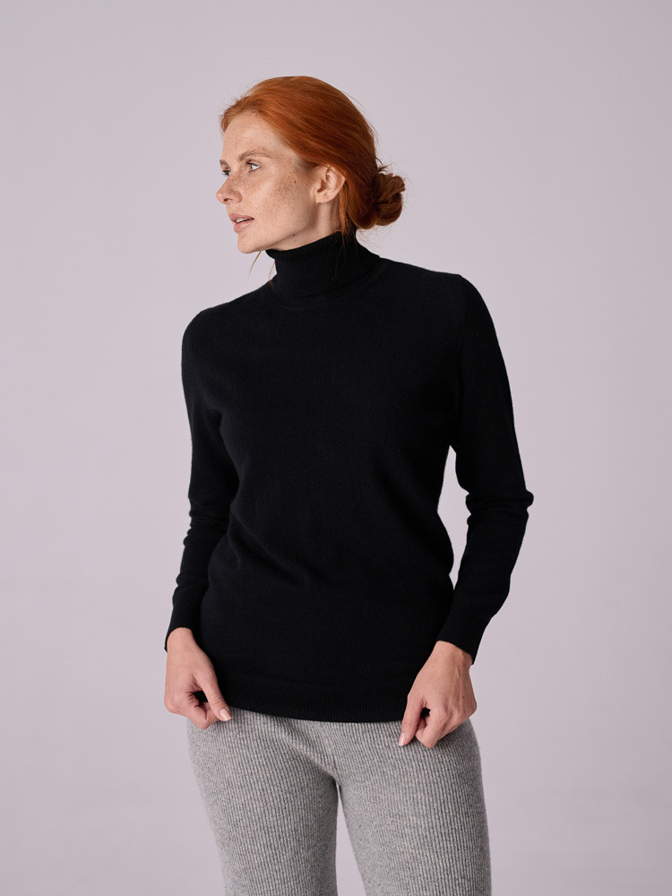 KASCHMIRROLLKRAGENPULLOVER