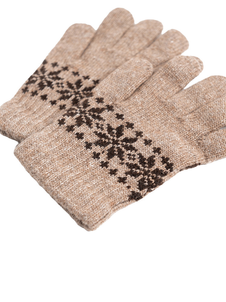 KINDERHANDSCHUHE 4–7 JAHRE MIT SCHNEEFLOCKEN