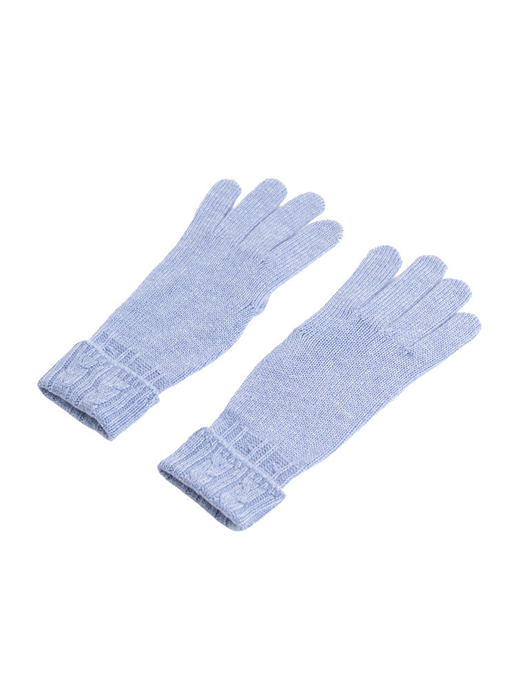 KASCHMIRHANDSCHUHE IN HELLBLAU