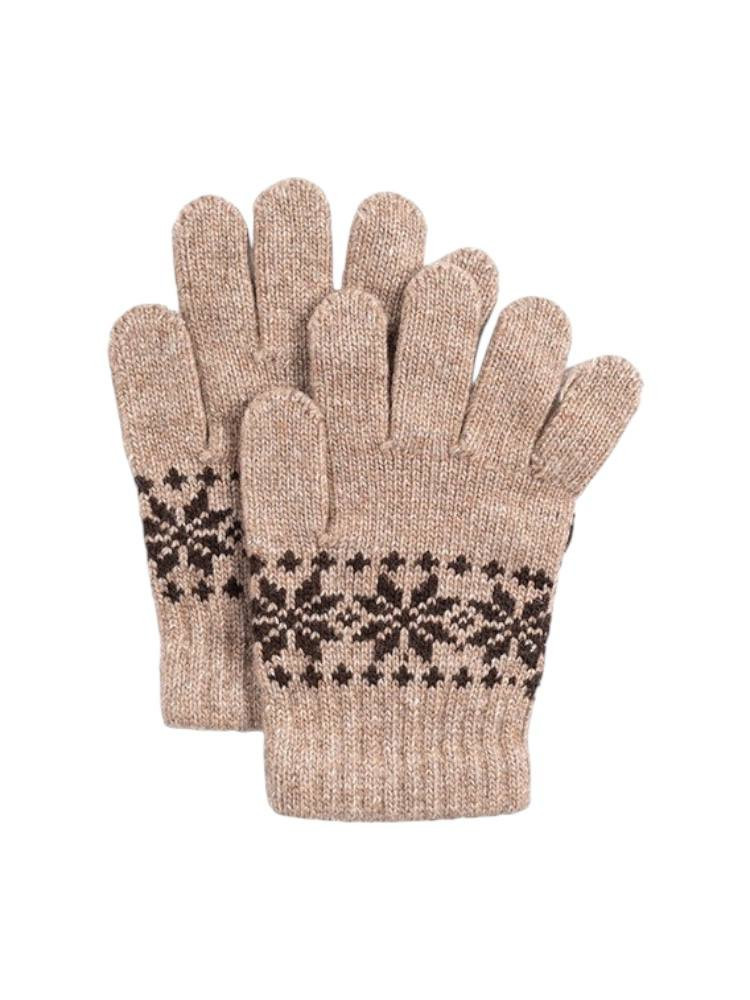 KINDERHANDSCHUHE 4–7 JAHRE MIT SCHNEEFLOCKEN
