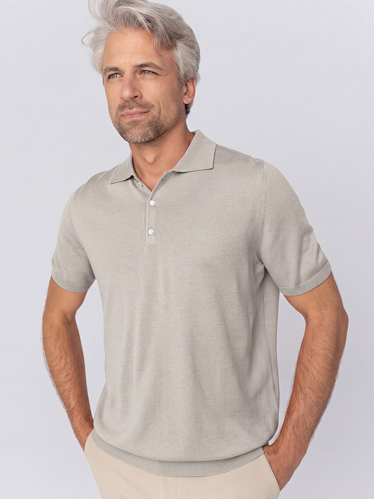 KASCHMIR-POLOSHIRT
