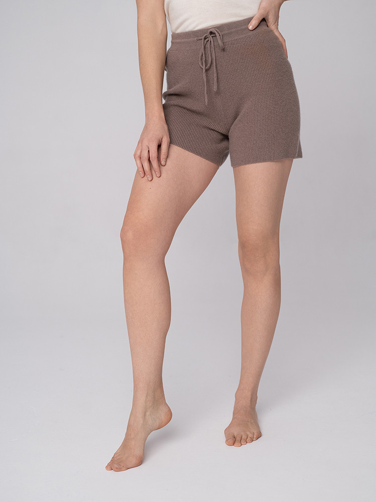 STRICKSHORTS MIT KASCHMIRANTEIL