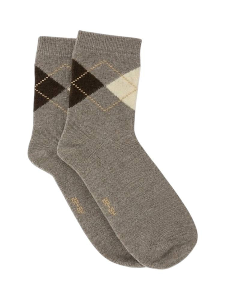 LEICHTE GEMUSTERTE SOCKEN AUS SCHAFWOLLE